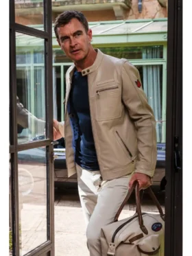 Steve McQueen ECRU Dennis 2 Leather Jackets