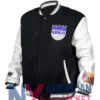Taylor Sacramento Kings Black Bomber Jacket