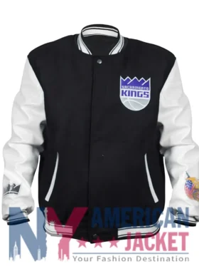 Taylor Sacramento Kings Bomber Black Jacket