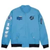 The Fantastic Four First Steps Flight Blue Bomber Jacket