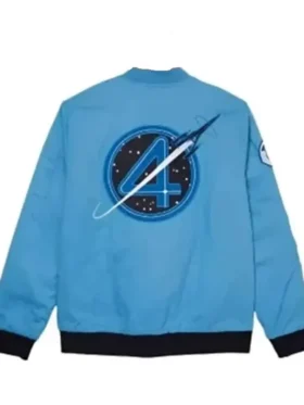 The Fantastic Four First Steps Flight Bomber Blue Jacket