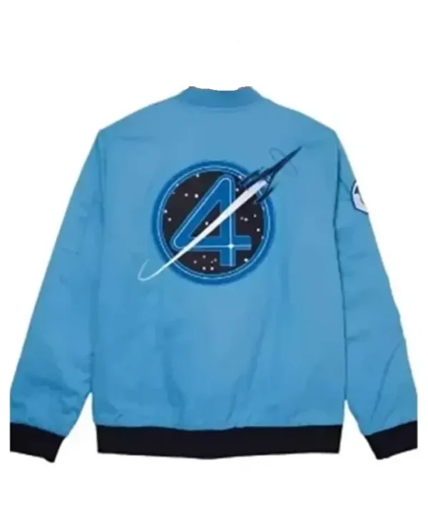The Fantastic Four First Steps Flight Bomber Blue Jacket