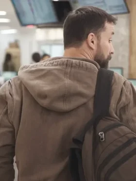 The Pitt 2025 Noah Wyle Denim Brown Jacket