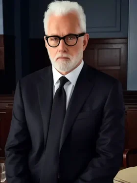 The Rainmaker 2025 Black John Slattery Suit