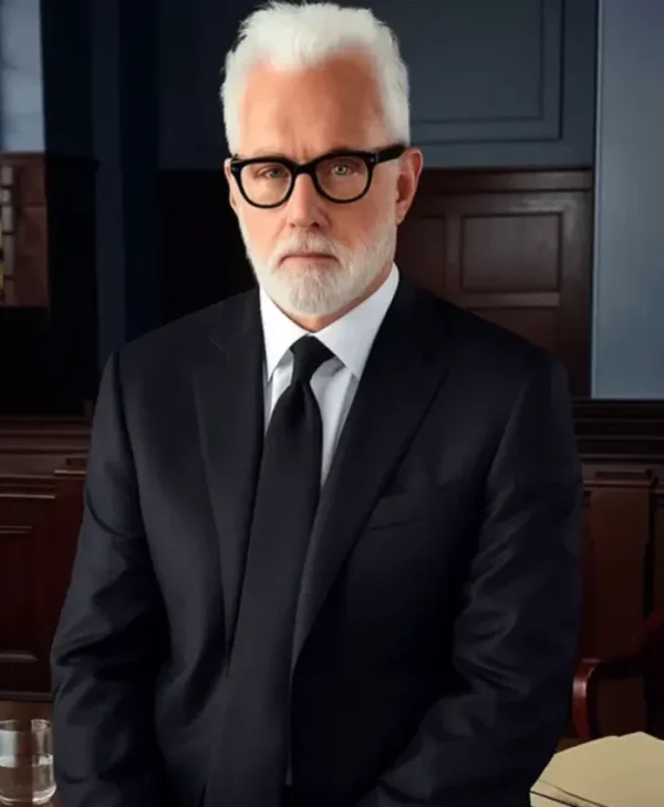 The Rainmaker 2025 Black John Slattery Suit