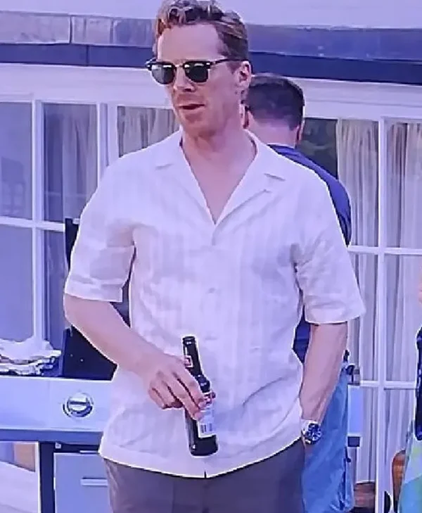 The Roses 2025 Benedict Cumberbatch Strip White Shirt