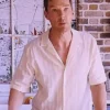 The Roses 2025 Benedict Cumberbatch White Strip Shirt