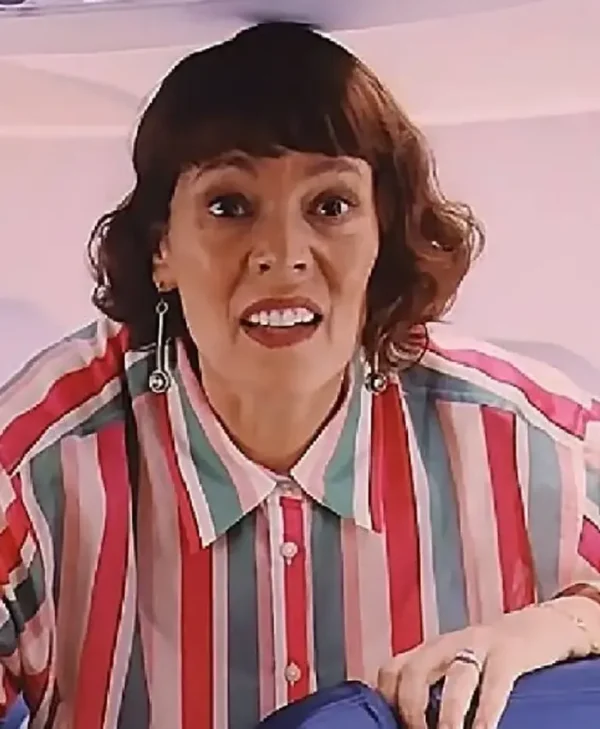 The Roses 2025 Olivia Colman Striped Shirt