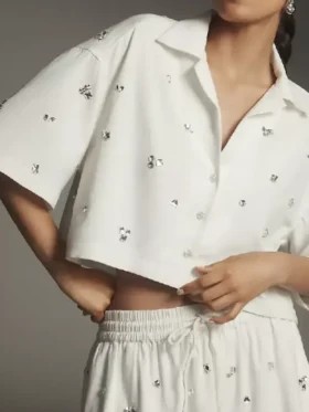 The Social 2025 Melissa Embellished Grelo Shirt