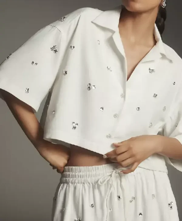 The Social 2025 Melissa Embellished Grelo Shirt