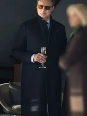 The Woman in Cabin 10 2025 David Morrissey Black Coat