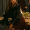 The Woman in Cabin 10 2025 Kaya Scodelario Leather Jacket