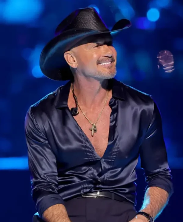 Tim McGraw 2025 iHeartRadio Music Festival Black Dress Shirt