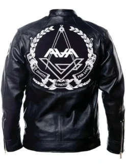 Tom Delonge Angels and Airwaves Black Leather Jacket For Men