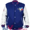 Toronto Blue Jays Blue And White Wool Jacket