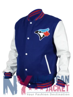 Toronto Blue Jays Wool Blue And White Jacket