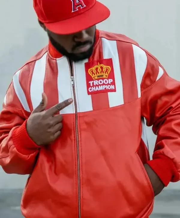 Troop Champion Bomber Leather Jacket