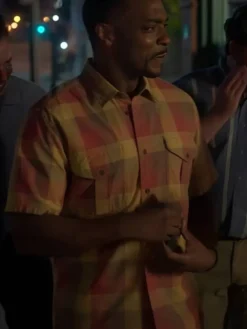 Twisted Metal S02 Anthony Mackie Plaid Shirt