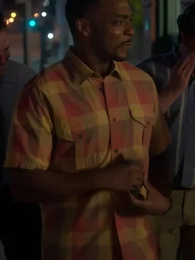 Twisted Metal S02 Anthony Mackie Plaid Shirt