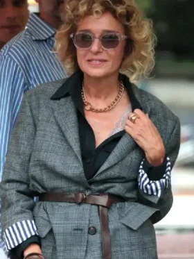 Valeria Golino 82nd Venice International Film Festival Coat