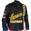 Vanson Motorcycle Black Leather Jacket