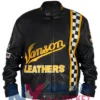 Vanson Motorcycle Leather Black Jacket