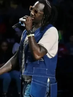 WNBA Halftime Performance Mykko Blue Montana Vest