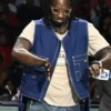WNBA Halftime Performance Mykko Montana Blue Vest