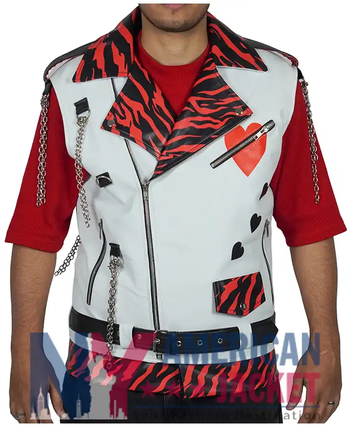 WWE Shawn Michaels Leather White Vest
