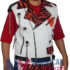 WWE Shawn Michaels White Leather Vest