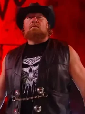 WWE SummerSlam 2025 Brock Lesnar Leather Vest