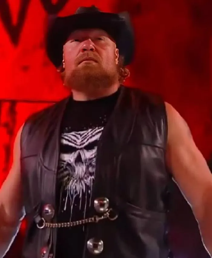 WWE SummerSlam 2025 Brock Lesnar Leather Vest