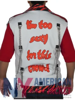 WWE White Leather Shawn Michaels Vest