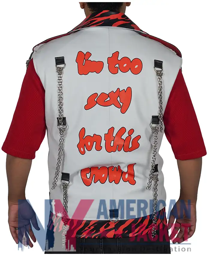 WWE White Leather Shawn Michaels Vest