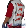 WWE White Shawn Leather Michaels Vest