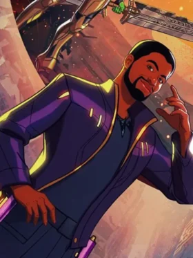 What If 2021 Purple Lord Star Leather Jacket