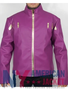 What If 2021 Star Lord Leather Purple Jacket