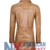 Women’s Camel Real Leather Brown Coat