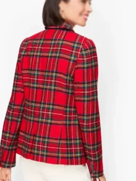 Women’s Christmas Plaid Suit Jacket
