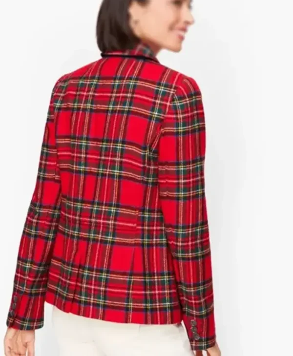 Women’s Christmas Plaid Suit Jacket