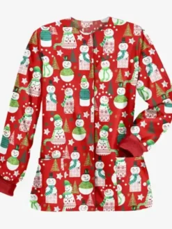 Women’s Christmas Scrub Jacket