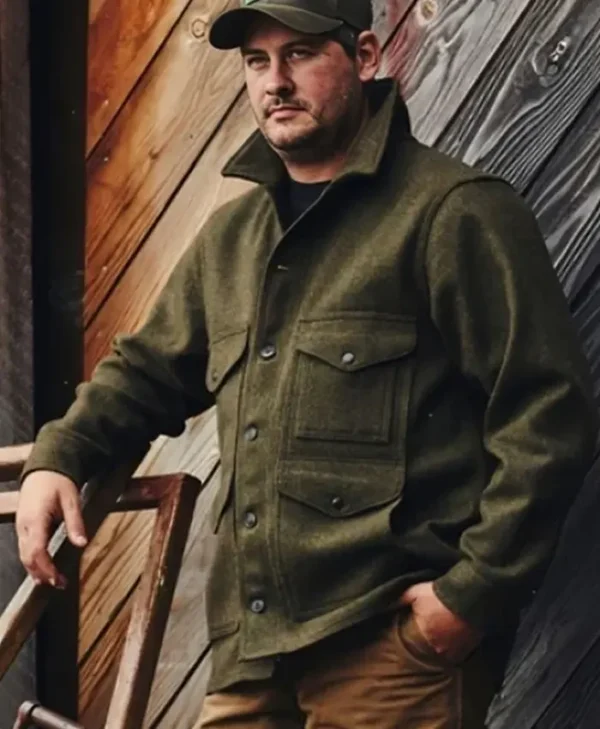 Wool Mackinaw Coat Green