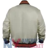 90’s Cleveland Browns Satin White Bomber Jacket