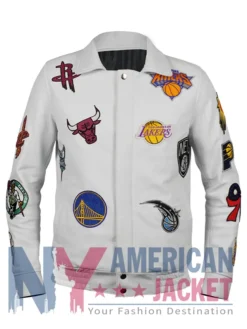 All Leather Team Basketball Jacket