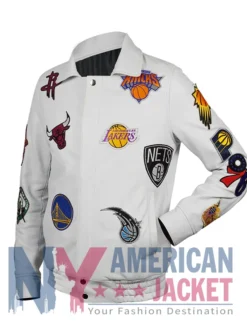 All Team Basketball Leather Jacket