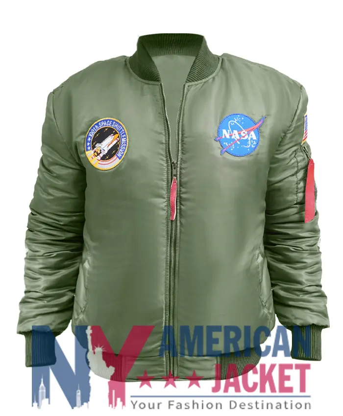 Alpha Industries MA-1 Nasa Bomber Green Jacket
