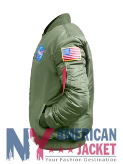 Alpha Industries Nasa MA-1 Green Bomber Jacket