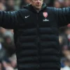 Arsene Wenger Long Black Puffer Coat