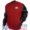 Avalanche Black And Red Colorado Varsity Jacket