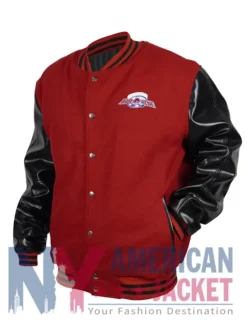 Avalanche Black And Red Colorado Varsity Jacket